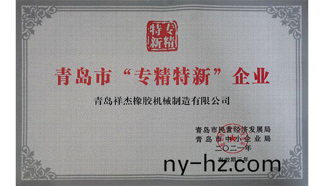 我公(gong)司榮穫(huo)市(shi)級(jí)(ji)“專(zhuān)(zhuan)精特(te)新”企(qi)業(yè)(ye)榮譽(yù)(yu)稱(chēng)(cheng)號(hào)(hao)